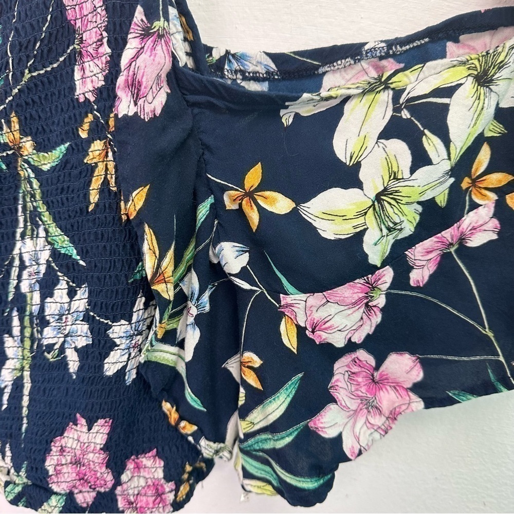 Nuon Floral Cold Shoulder Blouse XL - Picture 6 of 11